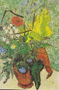 Vincent Van Gogh Wild flowers and thistles in a vase oil